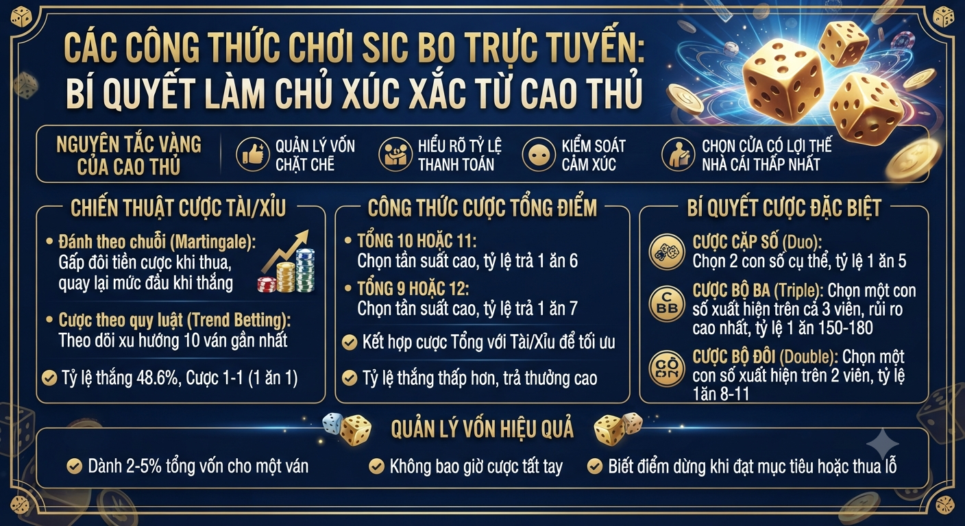 các công thức chơi sic bo trực tuyến